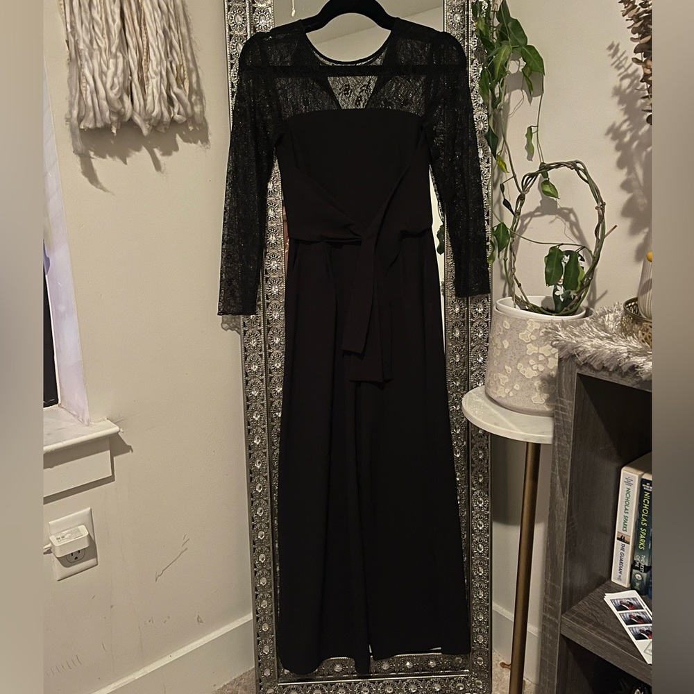 Black lace top Jumpsuit Size S $30
